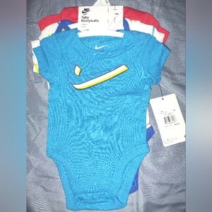 Nike Blue, White & Red Bodysuits Size 3M